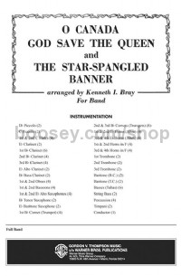 O Canada / God Save the Queen / Star-Spangled Banner (Conductor Score & Parts)