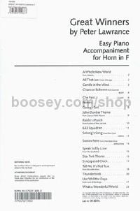 Great Winners for Horn in F (piano accompaniments)