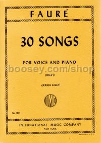 30 Songs High Voice piano