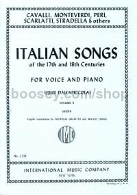 Italian Songs of the 17th and 18th Centuries, Vol. 2 High Voice