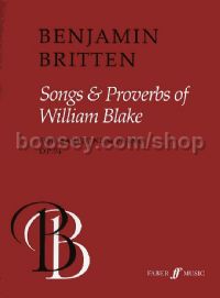 Songs & Proverbs of William Blake, Op.74 (Baritone & Piano)