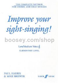 Improve Your Sight-Singing! - Elementary Low/Medium Voice