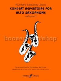 Concert Repertoire for Alto Saxophone (Alto Saxophone & Piano)