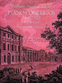 Piano Concertos, Nos 17-22 (Full Score)