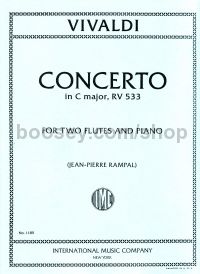Double Flute Concerto RV533 Op. 47/2 in Cmaj (2 Flutes & Piano Reduction)