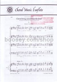 Christ Being Raised From The Dead SATB