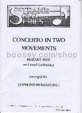 Concerto in Two Movements, K. 412, arr. for Euphonium/Baritone & Piano (bass/treble clef)