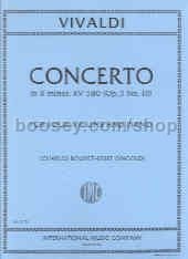 Concerto Bmin Op. 3/10 4 Violins & Piano