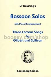 Three Famous Songs by Gilbert and Sullivan for bassoon & piano