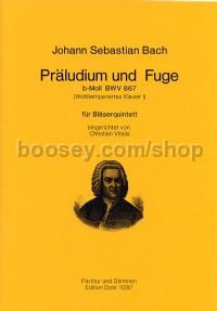 Prelude and Fugue in Bb minor BWV867 - wind quintet (score & parts)