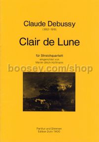 Clair de Lune - string quartet (score & parts)