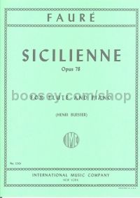 Sicilienne Op. 78 flute/pf buesser 
