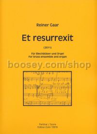 Et resurrexit - 4 trumpets, 3 trombones, bass trombone, tuba & organ (full score)