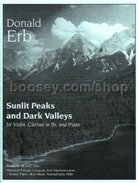 Sunlit Peaks and Dark Valleys for violin, clarinet & piano (score & parts)