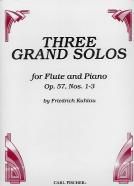 Three Grand Solos Op. 57 Nos 1-3 Flute & Piano 
