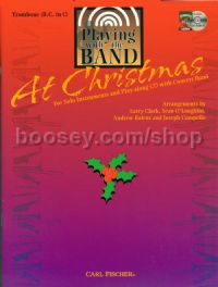 Playing With The Band At Christmas Trombone (Book & CD) 