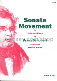 Sonata Movement In Bb D471: Viola & piano