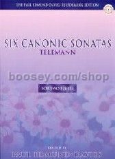 Canonic Sonatas (6) 2 Flutes (Book & CD) 