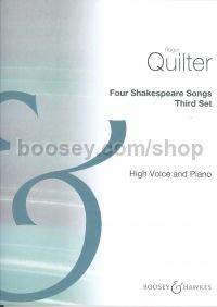 4 Shakespeare Songs, op. 30 for high voice & piano