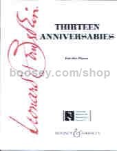 Thirteen Anniversaries - piano