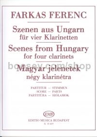 Scenes from Hungary, for 4 clarinets