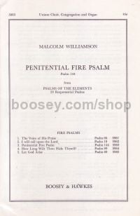 Penitential Fire Psalm (Choral unison & Organ)