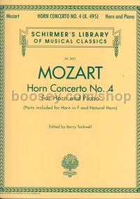 Horn Concerto No4 Horn & Piano (Schirmer's Library of Musical Classics)