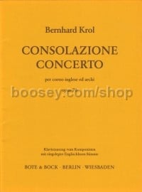 Consolazione Concerto Op. 70 (Cor Anglais & Piano)