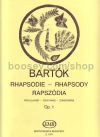 Rhapsody For Piano And Orchestra Op. 1Piano Z19