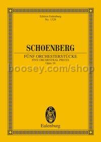 5 Orchestral Pieces, Op.16 (Orchestra) (Study Score)