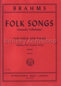 42 Folk Songs Vol.1 (Deutsche Volkslieder) (High Voice) German/English