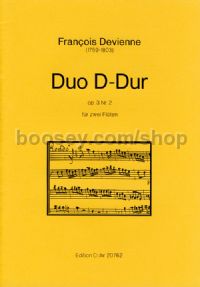 Duo No. 2 D Major op. 3 - 2 Flutes (score)