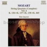String Quartets vol.4, K. 136-138 & K. 465, 'Dissonance' (Naxos Audio CD)
