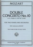 Double Concerto No10 Eb K365 2pf Score