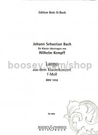 Largo from Piano Concerto F minor, BWV 1056 (Piano)