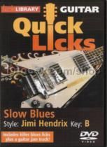 Quick Licks Jimi Hendrix Slow Blues (key: B) (DVD)