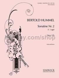 Sonatina No.2 Op. 52a Cello & Piano