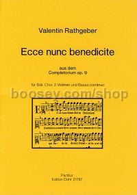 Ecce nunc benedicte op. 9 - Soloists, Choir & Orchestra (score)