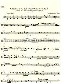 Concerto for Oboe In C (K 314) Viola Part