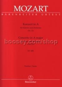 Concerto for Piano and Orchestra No. 23 A major K. 488 (score)