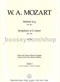 Symphony No.40 In G Minor (k 550) (urtext) Violin 1