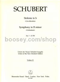 Symphony No.7 in B minor (D.759) (Unfinished) - 2nd violin part