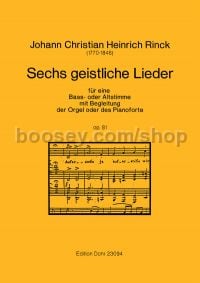 6 Sacred songs op. 81 - Low Voice & Organ (Piano)