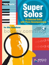 Super Solos Alto Sax + piano accomps CD