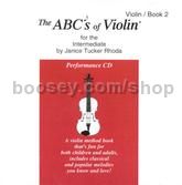 Abc's Of Violin 2 Intermediate performance CD