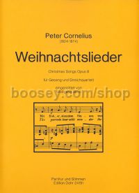 Christmas Carols op. 8 - Voice & String Quartet (score & parts)