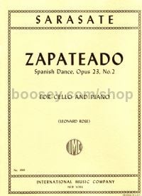 Zapateado Op 23 No.2 (cello & piano)