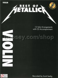 Best Of: Metallica (violin) (Book & CD)