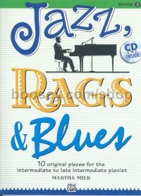 Jazz Rags & Blues Vol.3 for piano (Bk + CD)