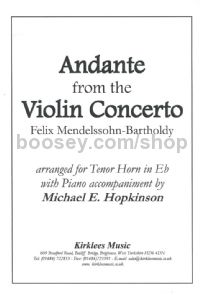 Andante from Violin Concerto (arr. tenor horn & piano)